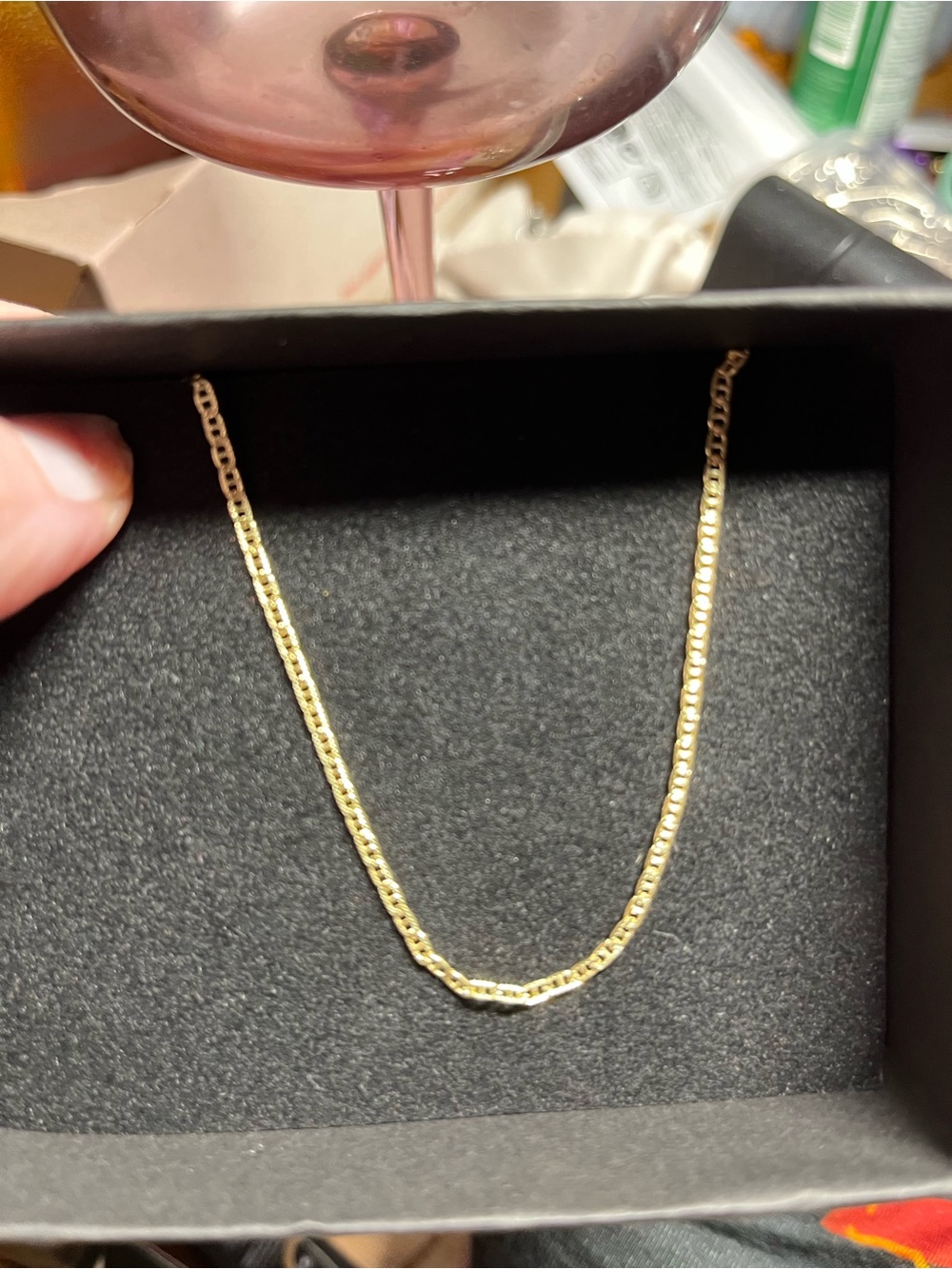 Sterling silver coated in Gold Mariner Chain Necklace NWOT